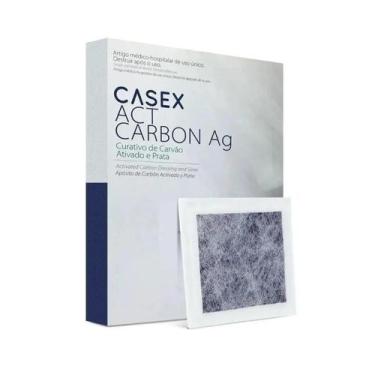 Imagem de Curativo de carvão ativado com prata 10,5 x 10,5 cm casex