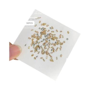 Imagem de 50 Peças De Mini Strass De Cristal K9 Com Base Pontiaguda, Diamantes C