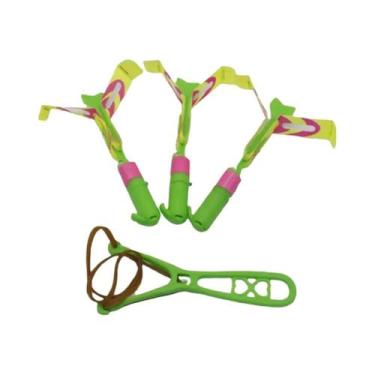 Imagem de Brinquedos Voadores LED: Flecha, Foguete, Helicóptero, Estilingue, Dra