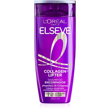 Imagem de Shampoo Encorpador Collagen Lifter 200ml Elseve para Cabelos Finos e Ralos