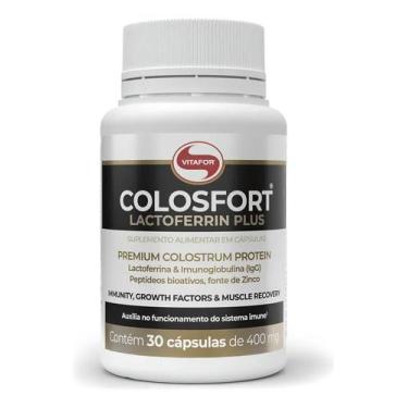 Imagem de Colosfort Lactoferrin Plus 400mg (30 Caps) Vitafor Sabor Sem - Congrat