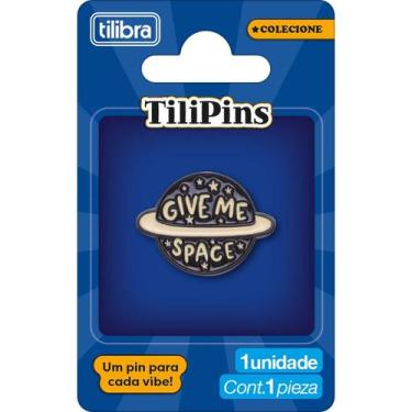 Imagem de Pin de Metal TiliPins Give Me Space - Tilibra, Único