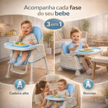 Imagem de Rayo Cadeira de Alimentação Portátil RY007RS Multifuncional 3 em 1 com