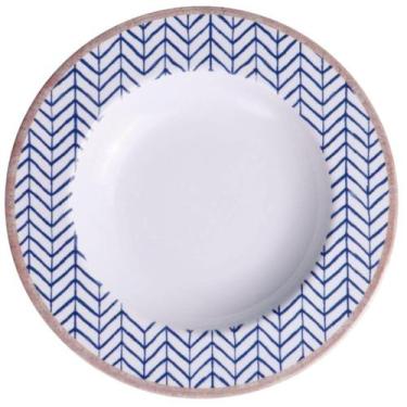 Imagem de Jogo 12 Pratos Fundos Tramontina Abstratta Porcelana 23cm Restaurante 