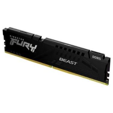 Imagem de Memória RAM Kingston Fury Beast, 16GB, 5200MHz, DDR5, CL40, para Intel XMP, Preto - KF5...