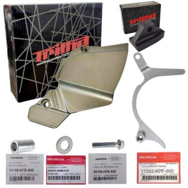 Imagem de Kit Tampa Pinhão Guia Corrente Xr 250 Tornado 01 Até 08 - TRILHA