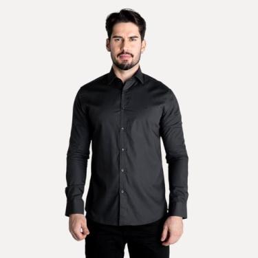 Imagem de Camisa Aramis Tricoline Monocromática Chumbo, M