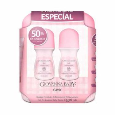 Imagem de Kit Desodorante Roll-On Giovanna Baby Classic com 2 Unidades