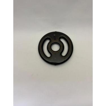 Imagem de Anilha Vazada Emborrachada Preta Peso:1Kg - WON Esportes, 1kg