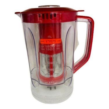 Imagem de Copo Completo Para Liquidificador Mondial L-900, VERMELHO