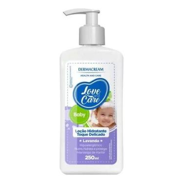 Imagem de Creme loção Hidratante Love and Care Baby 250ml - Dermacream, roxo - l