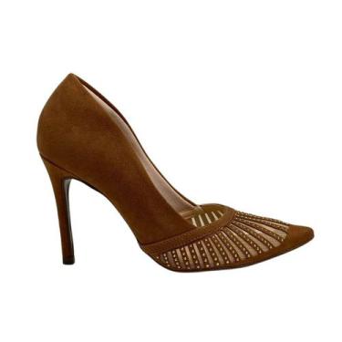 Imagem de Scarpin Invoice Feminino 213183 Marrom, 35
