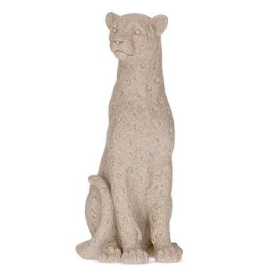 Imagem de Escultura leopardo em polirresina 32cm mart