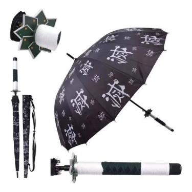 Imagem de Guarda Chuva Anime Demon Slayer Cabo O-Katana Sanemi Shinazuga Suporte