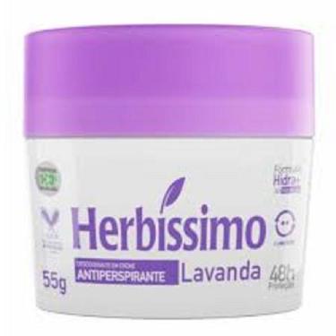 Imagem de DESODORANTE CREME ANTITRANSPIRANTE HERBISSIMO DIVERSOS 55g - DAN
