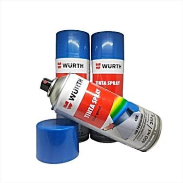 Imagem de KIT 3 TINTA SPRAY AZUL CLARO USO GERALl Wurth 400ml