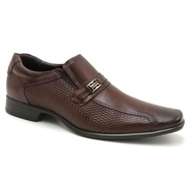 Imagem de Sapato Social Couro Masculino Rafarillo 34054, Mogno, 41