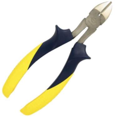 Imagem de Alicate de Corte Diagonal 6 8003 em Aço Carbono com Cabo Pvc Azul e Am