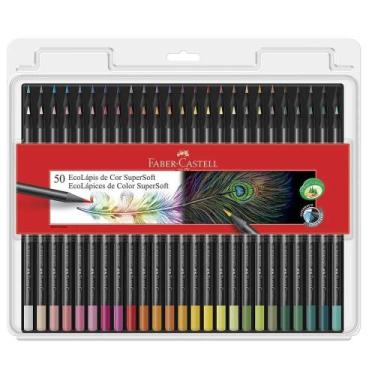 Imagem de Lápis de cor ecolápis   supersoft 50 cores faber castell - FABER CASTE
