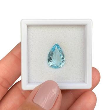 Imagem de Água Marinha Azul Gota 4,76ct - SP GEMAS