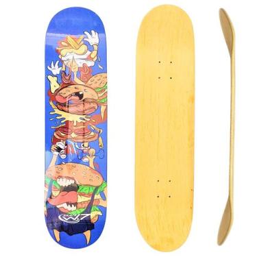 Imagem de Shape Marfim Hamburguer W7Skate, 8,50