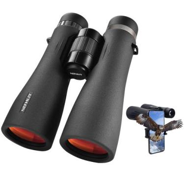 Imagem de Binóculos NEFHLIY 12x50 HD à Prova D'Água IPX7 - com Adaptador para Sm
