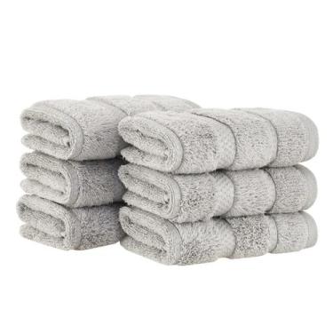 Imagem de Kit 6x Toalha Lavabo Vision Dual Cinza 30x50cm Buddemeyer