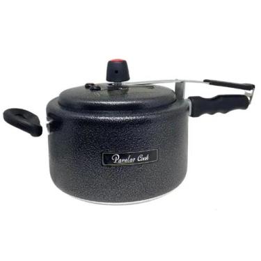Imagem de Panela de Pressão de 5 Litros com 2 Válvulas de Segurança Preto Craque