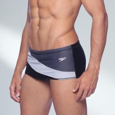 Imagem de Sunga Tradicional Color Block Speedo NÉVOA PRETO GG, Cinza, GG