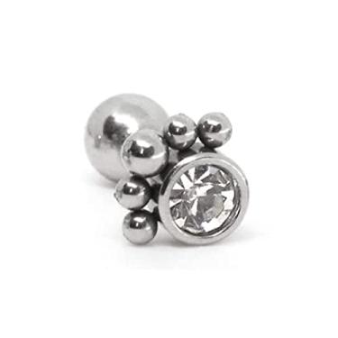 Imagem de Piercing Reto Indiano com Zircônias (Mod.03)