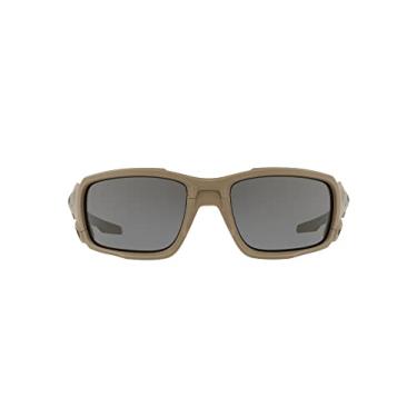Imagem de Óculos de Sol Oakley SI Masculino OO9329 Ballistic Shocktube retangular, Terrain Tan/Cinza, 61 mm