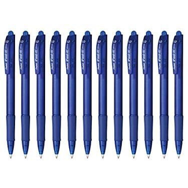 Imagem de Caneta Esferográfica Feel It 1 mm, Pentel, BX420-C, Azul, Caixa com 12 Unidades
