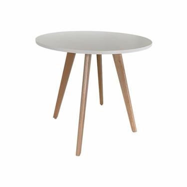Imagem de Mesa de Jantar Redonda Napolis Branca Ref. 010-80B VivaLigna