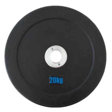 Imagem de Anilha Olímpica Bumper Crossfit Borracha 20 Kg Ahead Preta