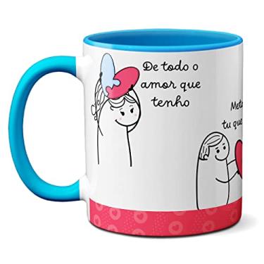 Imagem de Caneca Flork Meme Namorados Apaixonados Todo Amor Que Tenho (Azul)