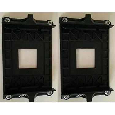 Imagem de 2 conjuntos de base de suporte de ventilador AMD CPU para soquete B350 B470 X370 X470 3 peças de montagem 90 x 54 mm (com 4 parafusos)