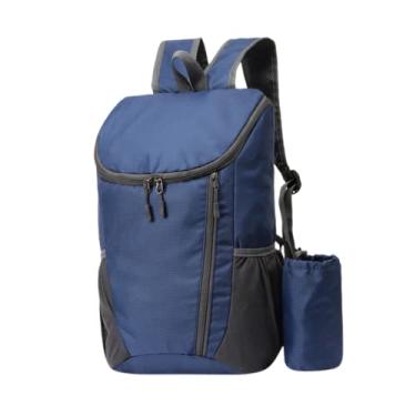 Imagem de Mochila impermeavel Esportivas viagem Masculino/Feminino Portátil e dobrável 2022 novo estilo Azul marinho