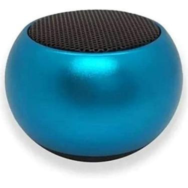 Imagem de Caixinha Som Bluetooth Tws Metal Redonda Mini Speaker 3W