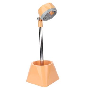 Imagem de Suporte para secador de cabelo, suporte para secador de cabelo preguiçoso giratório de 90 graus, bandeja para secador de cabelo, suporte para secador de cabelo, ferramentas para cuidados com o cabelo para animais de estimação (amarelo sem flores)