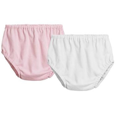 Imagem de City Threads – Capas de fraldas básicas de algodão para meninos e meninas feitas nos EUA, Pink/White, 3T