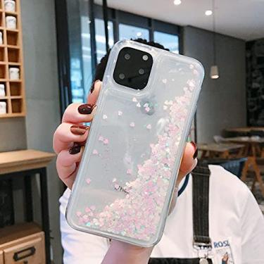 Imagem de Capa de telefone areia movediça para iPhone 13 12 Mini 11 Pro Max SE 2020 7 8 XS XR Glitter Cover, Branco, Para iPhone12 Pro Max