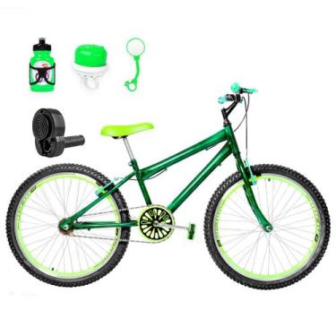 Imagem de Bicicleta Masculina Aro 24 Aero + Kit Passeio E Acelerador - Flexbikes