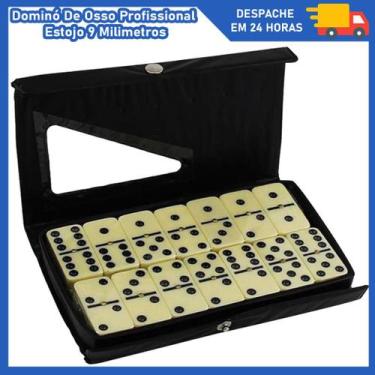 Jogo De Domino Profissional Osso 28 Peças Coloridos - MB UTILIDADES