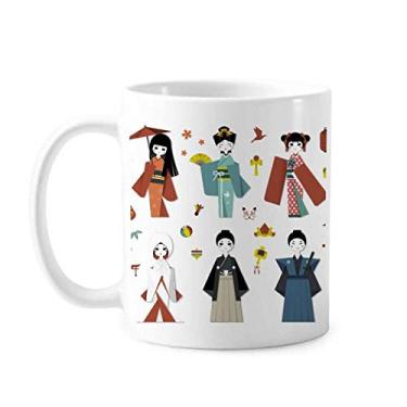 Imagem de Caneca tradicional japonesa local para meninas cerâmica cerâmica xícara de café porcelana louça