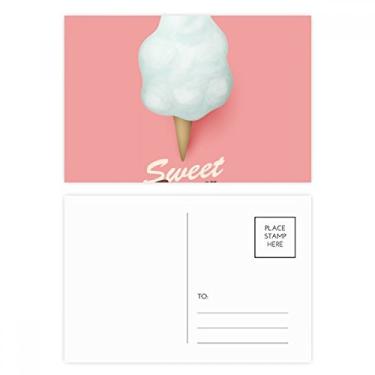 Imagem de Enorme creme de casquinhas de ovo sorvete conjunto de cartão postal de aniversário cartão de agradecimento