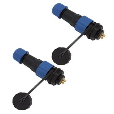 Imagem de Conector à Prova d'água SD16 IP68, Sem Costura G3/8, Plugues e Soquetes SD16 de Alta Resistência e Retardante de Chamas para Instrumentação (Porca Traseira SD16 6Pinos)