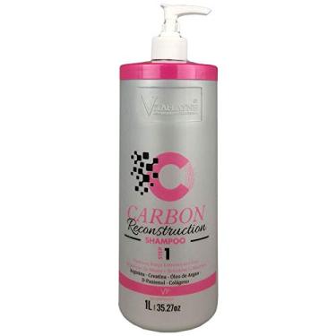 Imagem de Shampoo Reconstrutor de Carbono Passo 1 Creatina Arginina Argan D-Pantenol Colágeno 1L Vitaflayne