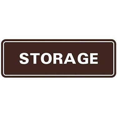 Imagem de Porta de armazenamento/placa de parede – plástico gravado a laser – placa perfeita para casa, negócios ou escola