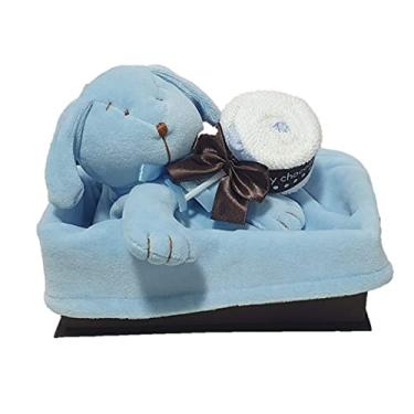 Imagem de Kit Presente Baby Minha Primeira Naninha Azul - 2 peças
