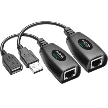 Imagem de Extensor USB via Cabo de Rede - USB para RJ45 - Alcance de até 50 metros - Intelbras VEX 1050 USB
